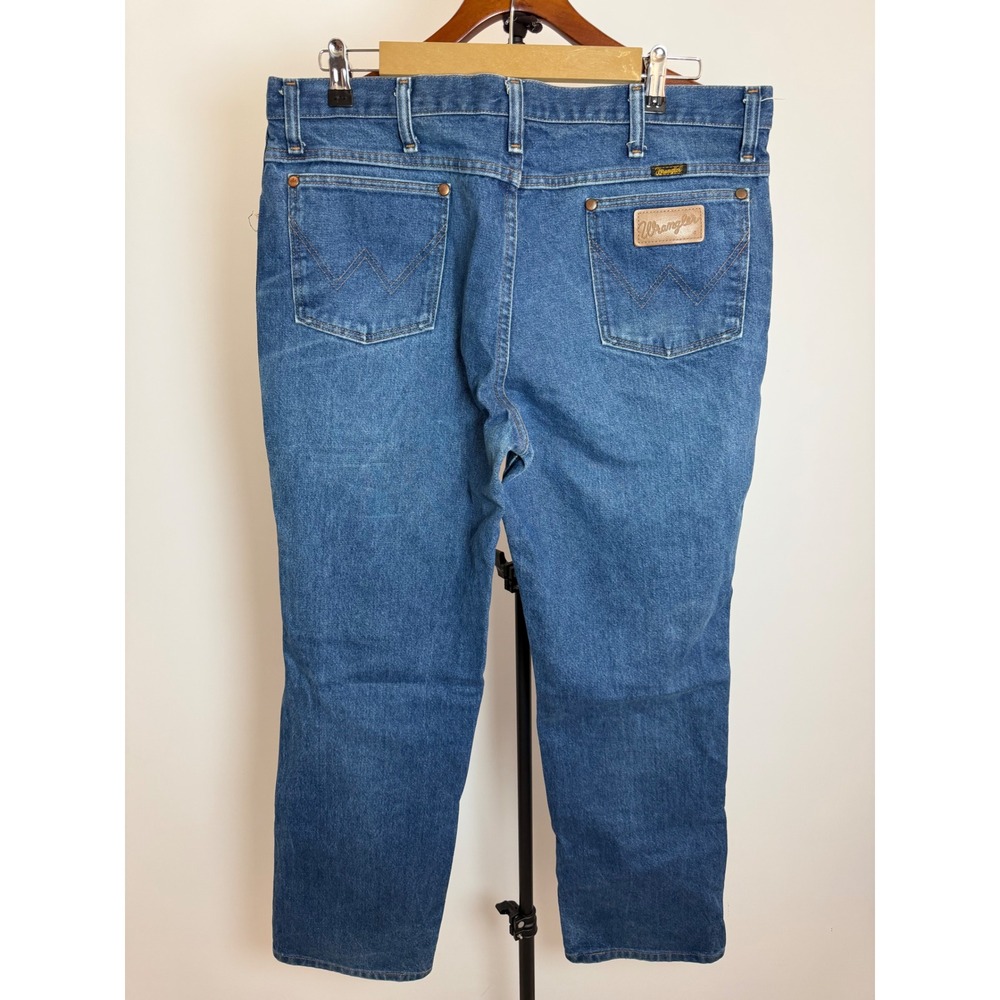 Wrangler 936PWD Cowboy Cut Slim Fit Jeans Blue Denim 36x32 Mens Western Pockets